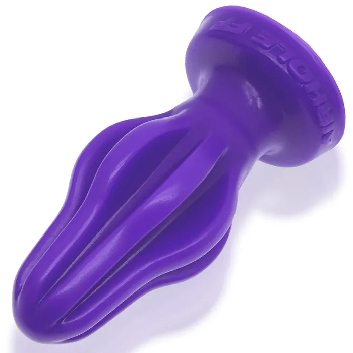 Oxballs Anal Finned Butt Plug Airhole1 Small Eggplant
