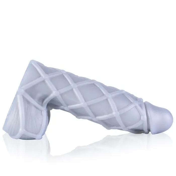 Sport Fucker Female Sex Toys Liquid Silicone Dildo Fetishique Medium Silver