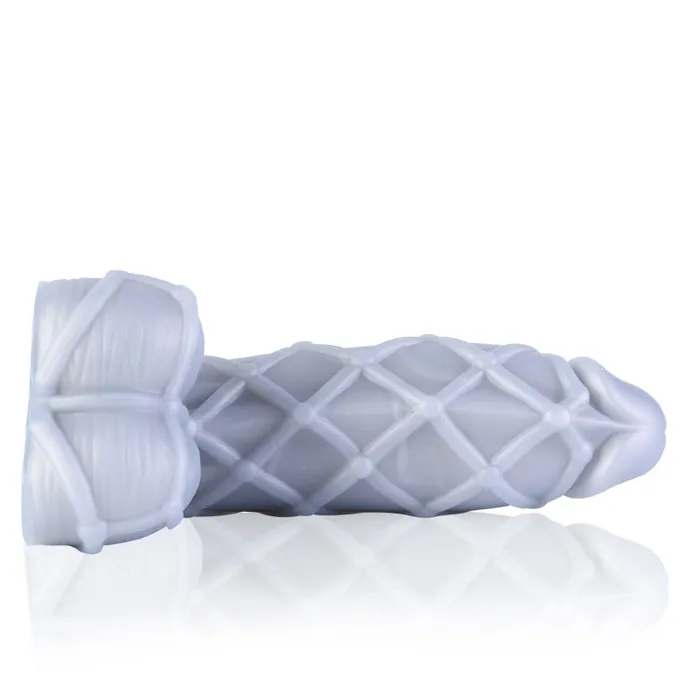 Sport Fucker Female Sex Toys Liquid Silicone Dildo Fetishique Medium Silver