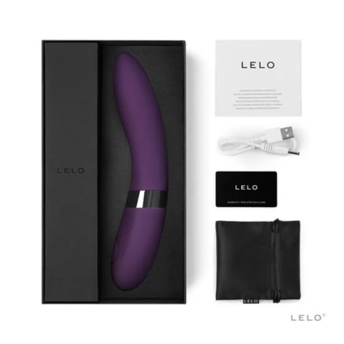 Lelo Luxury Silicone Gspot Vibrator Lelo Elise 2 Purple Vibrators