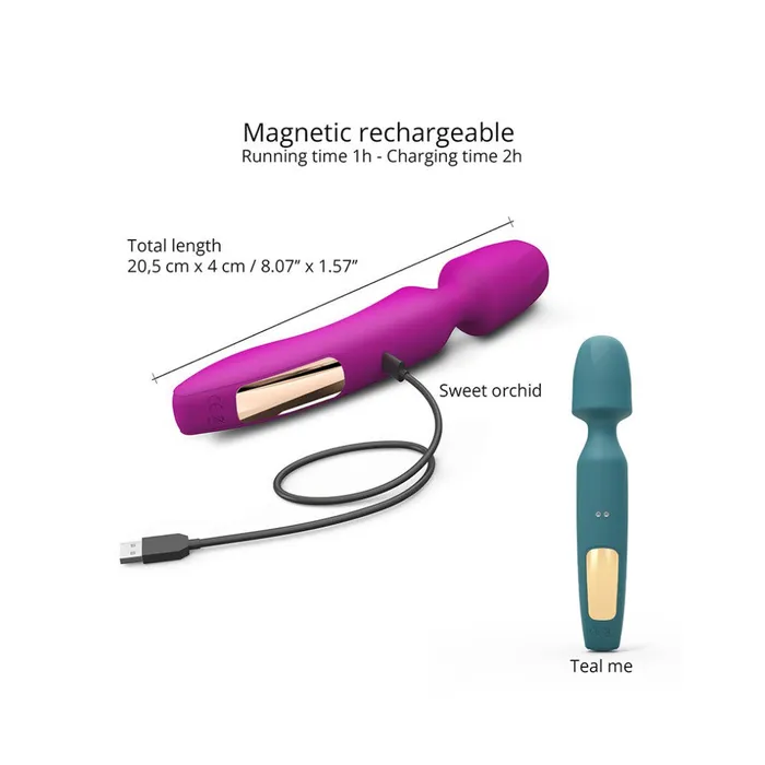 Love to Love Female Sex Toys Rechargeable 3 in 1 Wand massager with attachments Revolution pink