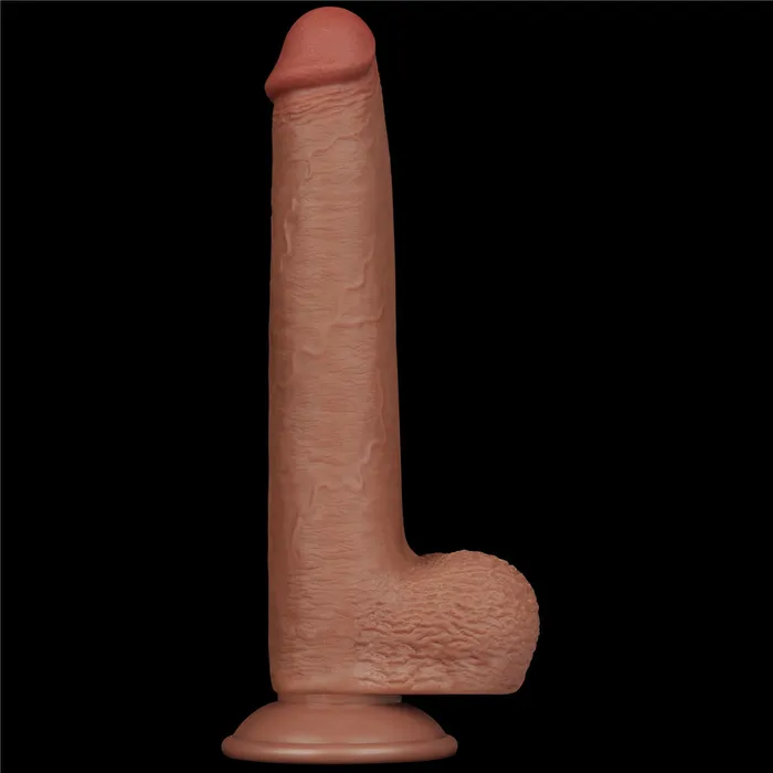 Love Toy Dildos Flexible Realistic Double Layer Cyber Skin Dong 9
