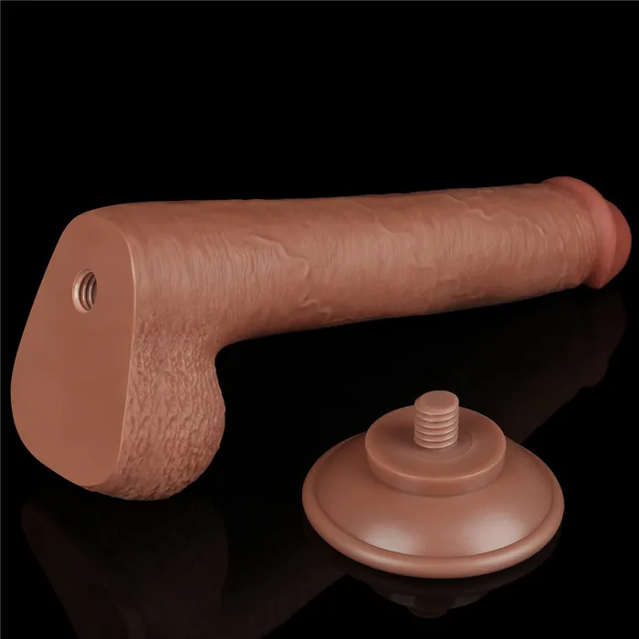 Love Toy Dildos Flexible Realistic Double Layer Cyber Skin Dong 9