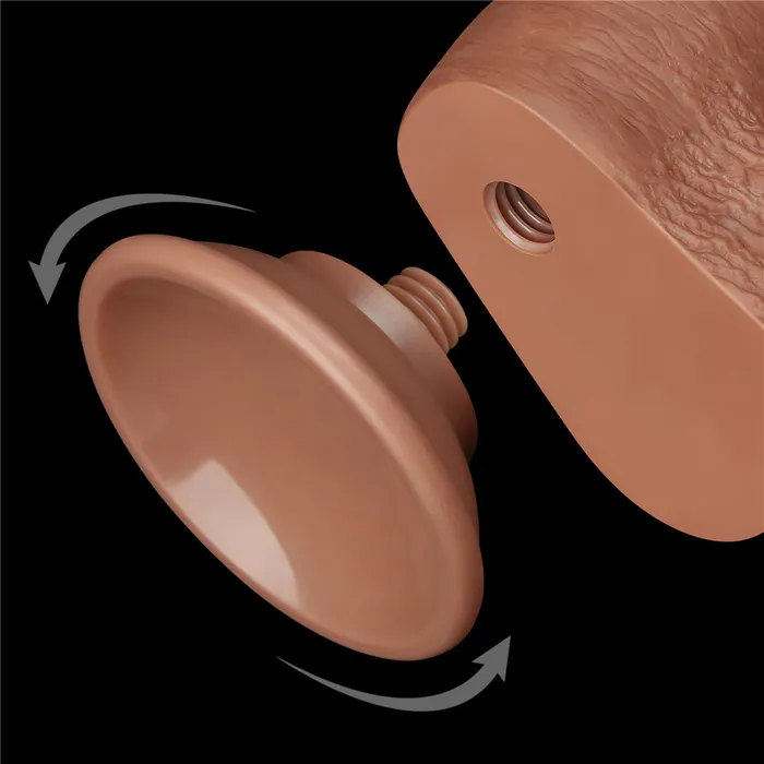 Love Toy Dildos Flexible Realistic Double Layer Cyber Skin Dong 9