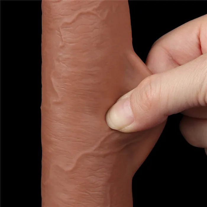 Love Toy Dildos Flexible Realistic Double Layer Cyber Skin Dong 9