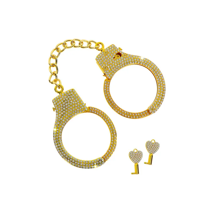 Luxury Metal Handcuffs Diamond Cuffs Gold Taboom Couples