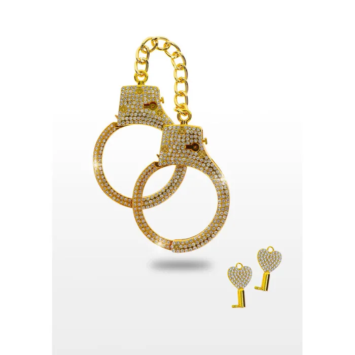Luxury Metal Handcuffs Diamond Cuffs Gold Taboom Couples