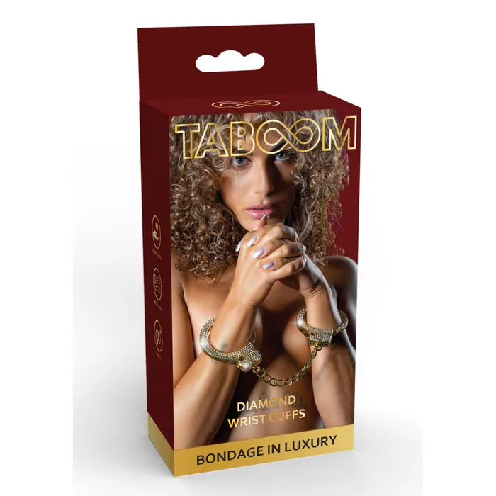 Luxury Metal Handcuffs Diamond Cuffs Gold Taboom Couples