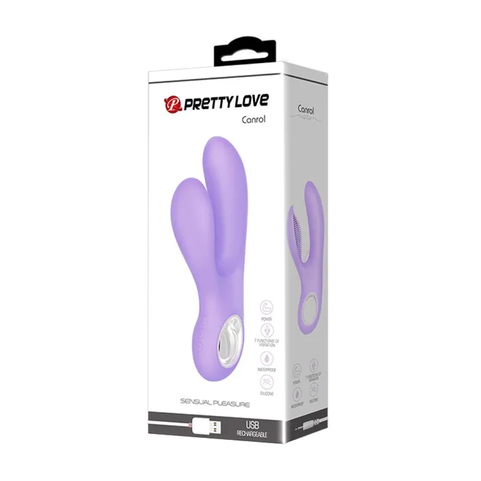 Pretty Love Female Sex Toys Canrol Rechargeable Silicone Rabbit Vibrator