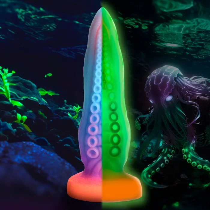 XR Brands Dildos Large Silicone Glow in the Dark Dildo TentaCock Tentacle