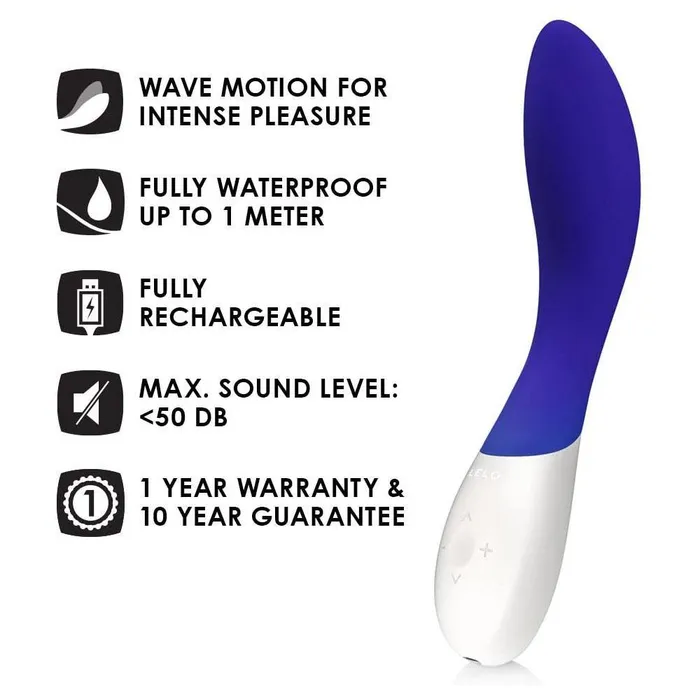 Lelo Vibrators Lelo Mona Wave Midnight Blue Vibrator Lelo Vibrators Lelo Mona Wave Midnight Blue Vibrator