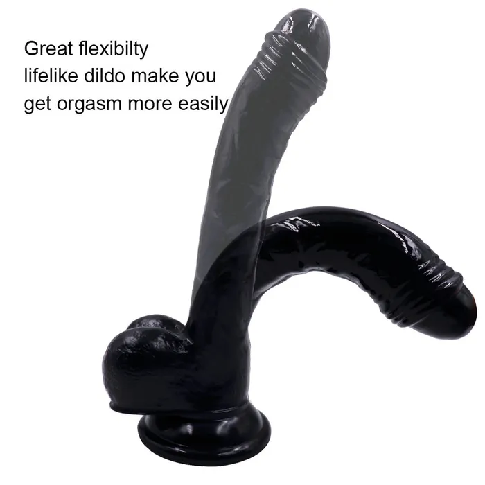 MD 19cm Realistic Dildo Silicone Penis Cock MD Female Sex Toys