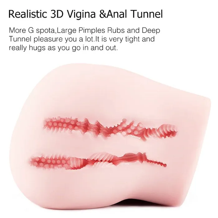 MD Male Sex Toys MD Booty Mini Silicone Ass Pussy Masturbator Sex Doll