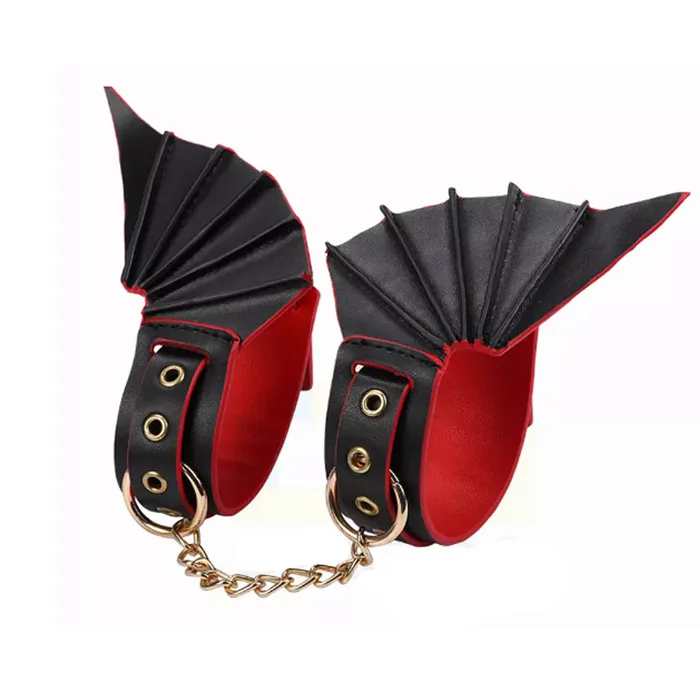 RYSC BDSM Evil Cosplay Fetish Restraint Bondage Kit 6 Pcs BlackRed Anal