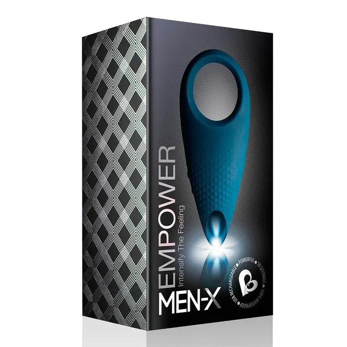 Vibrators Rocks Off Empower MenX Cockring Blue Rocks Off Ltd